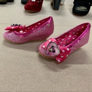 5/6 Little Girls Mini Mouse Dress-Up Wedge • Pink